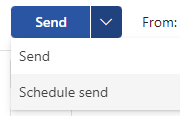 image fo schedule send